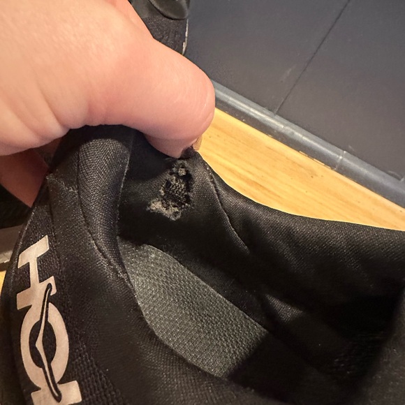 Black and White Mens Hoka Sneakers - Picture 2 of 8